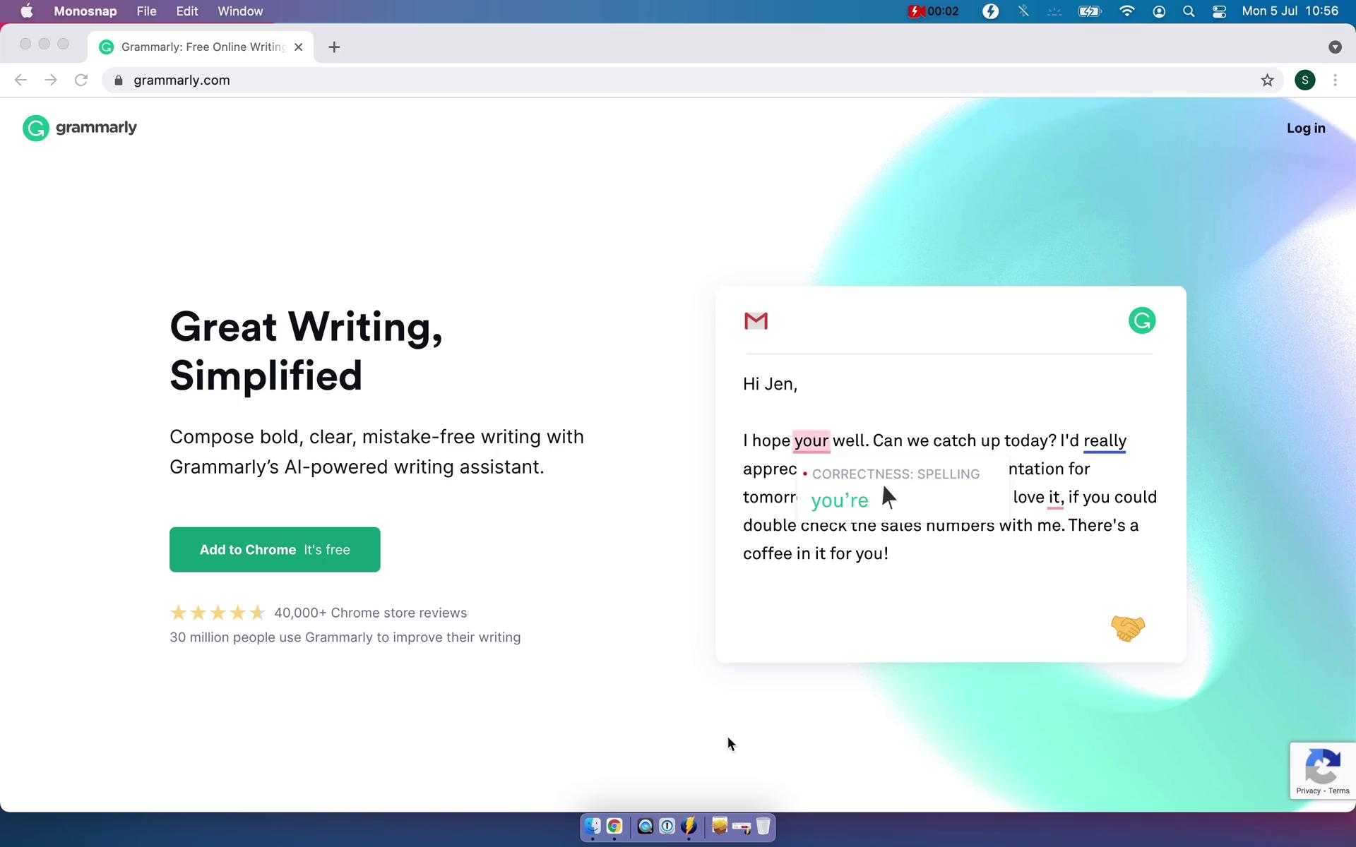 Onboarding screenshot