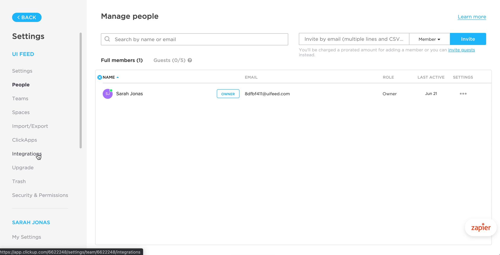 Inviting people on ClickUp video thumbnail