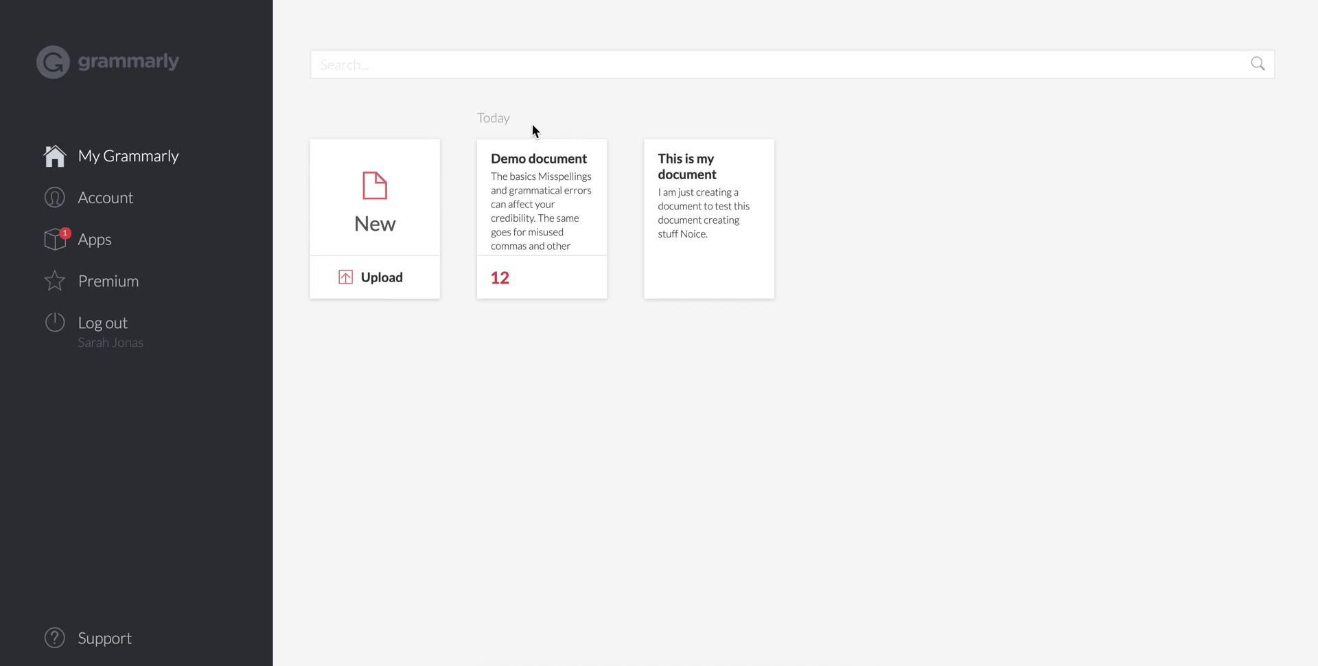 Settings screenshot
