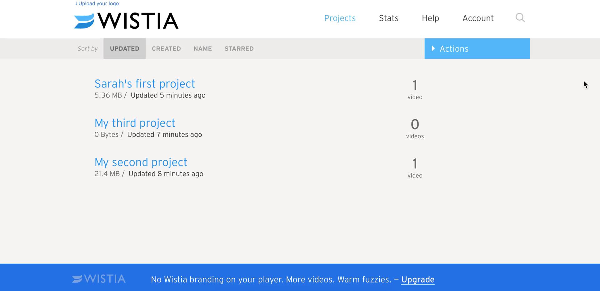 Searching on Wistia video thumbnail
