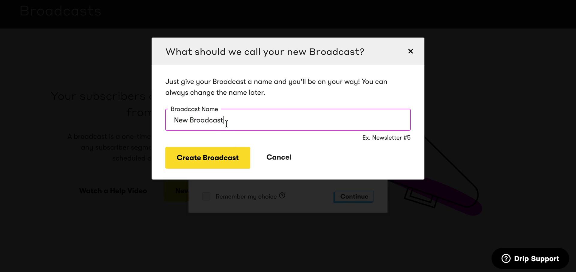 Creating an email campaign on Drip video thumbnail