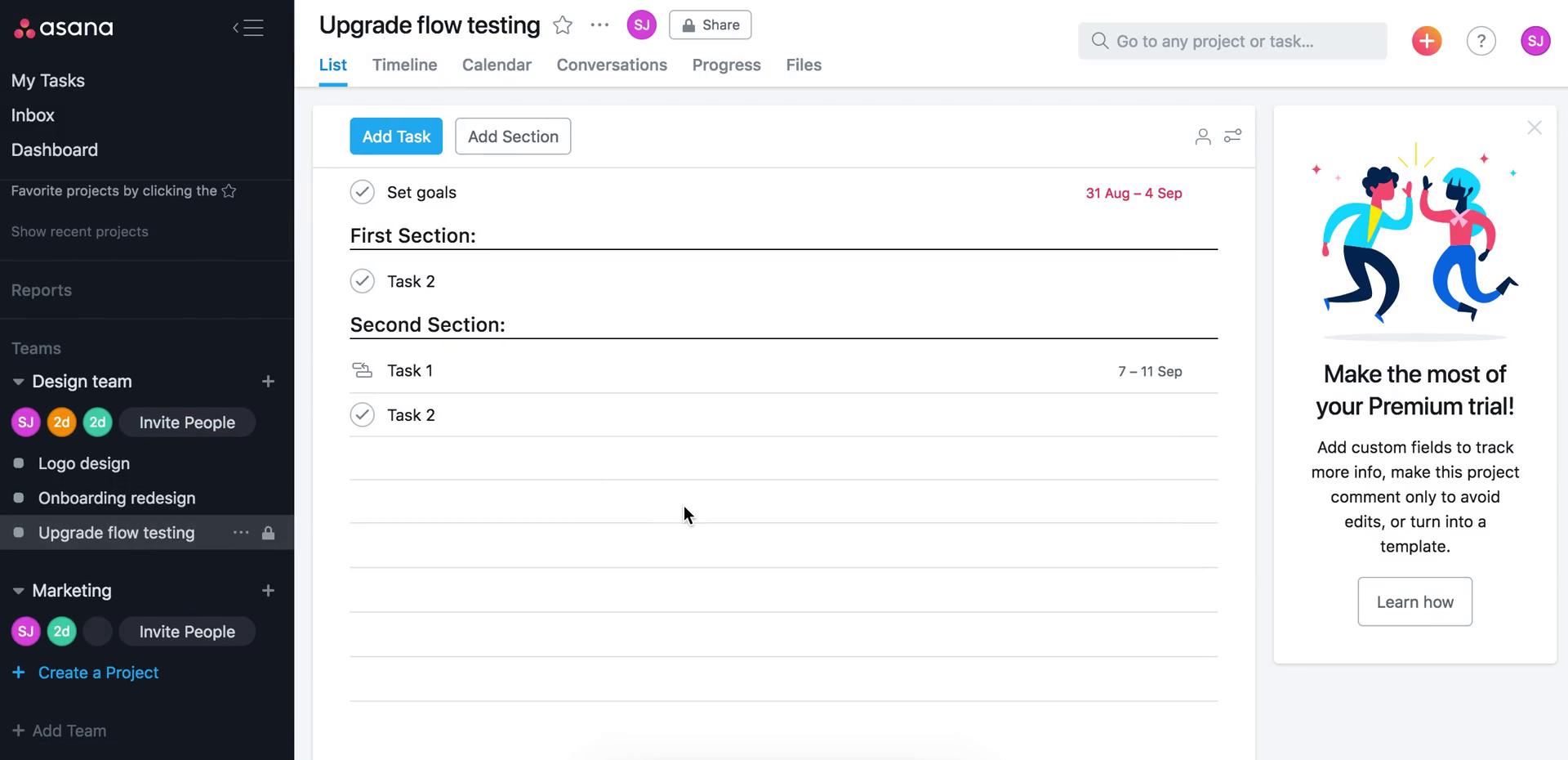 Tasks on Asana video thumbnail