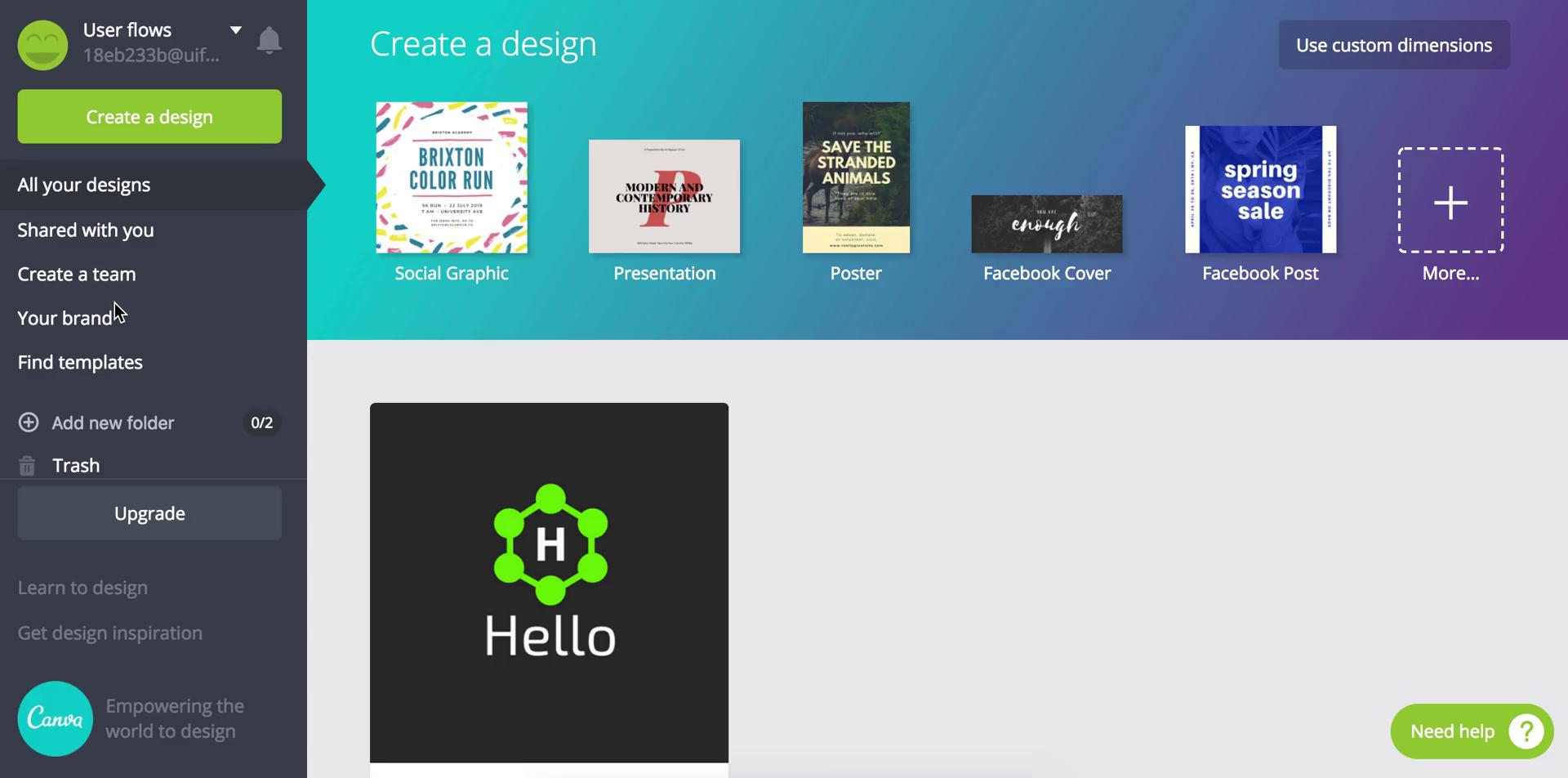 Inviting people screenshot