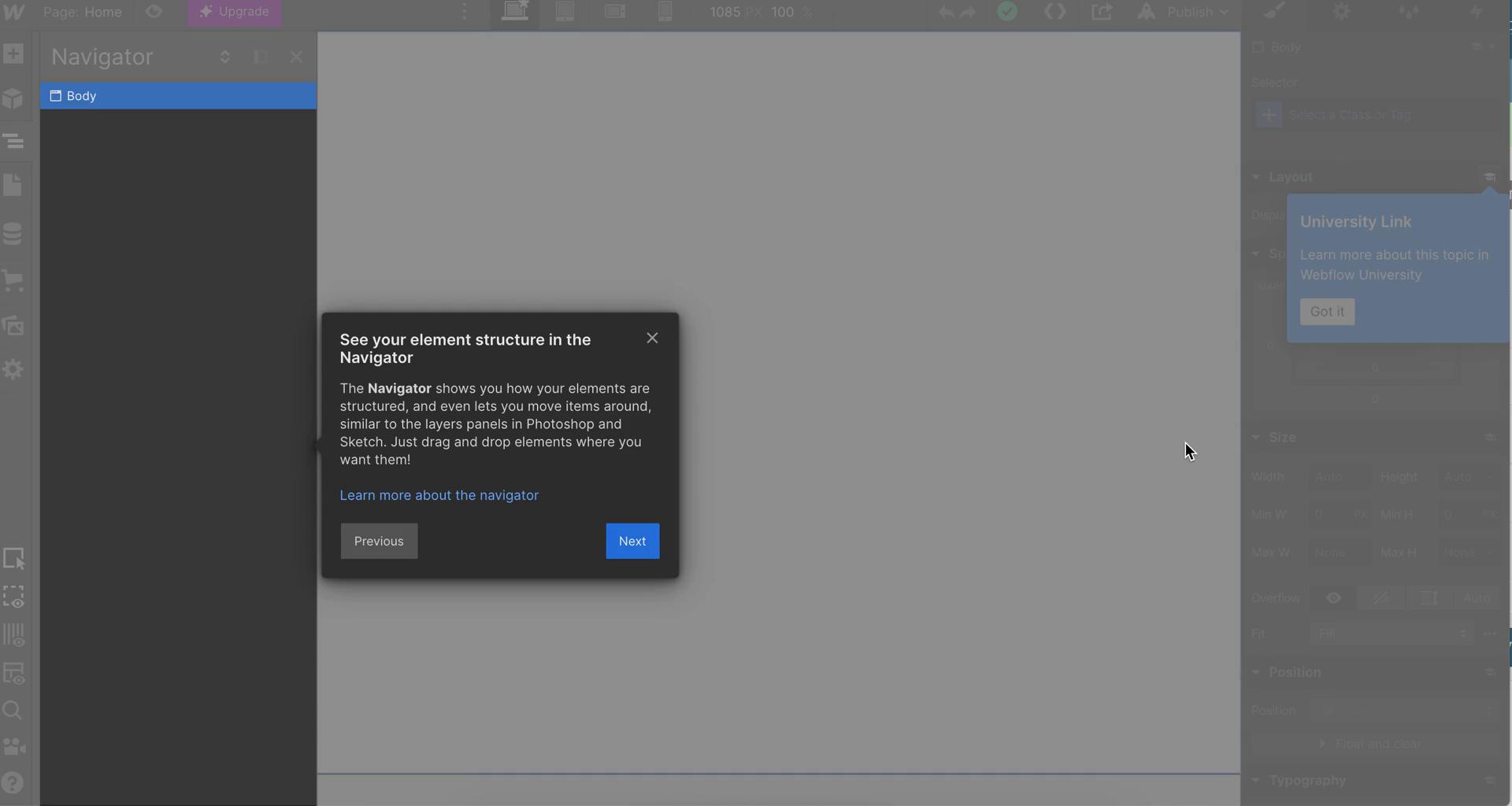Onboarding screenshot