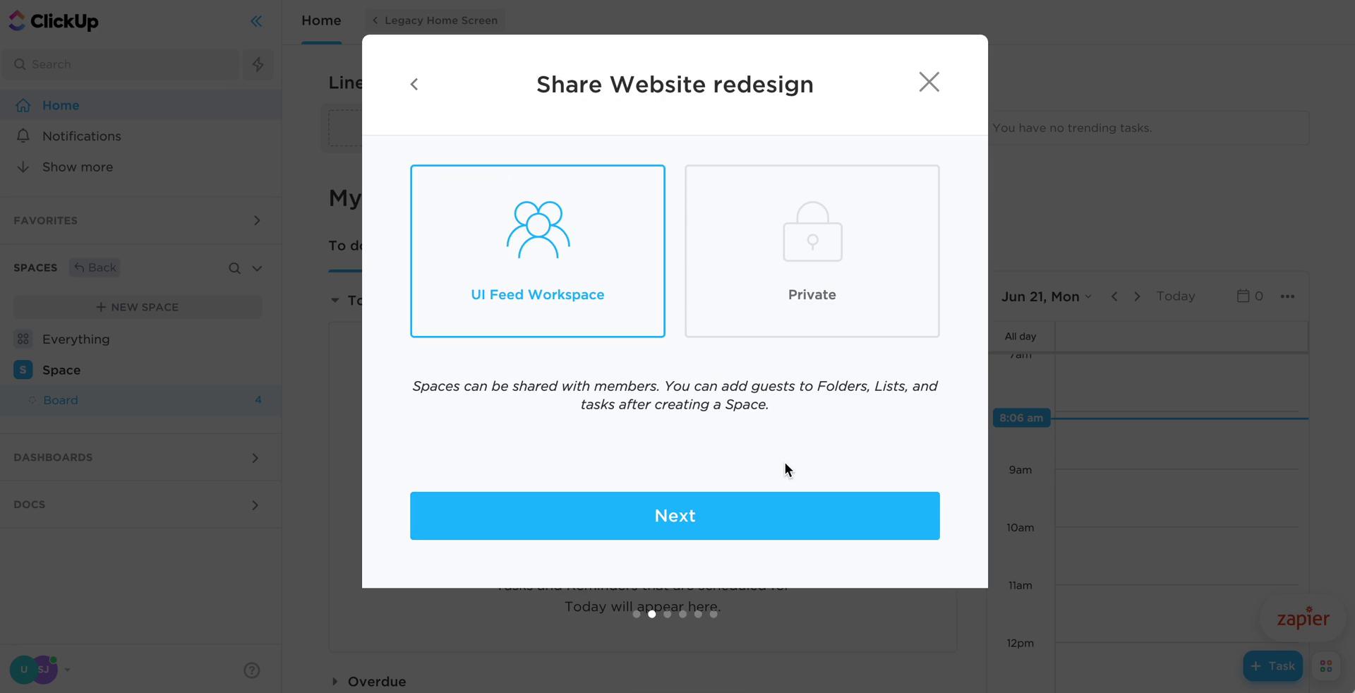 Creating a project on ClickUp video thumbnail