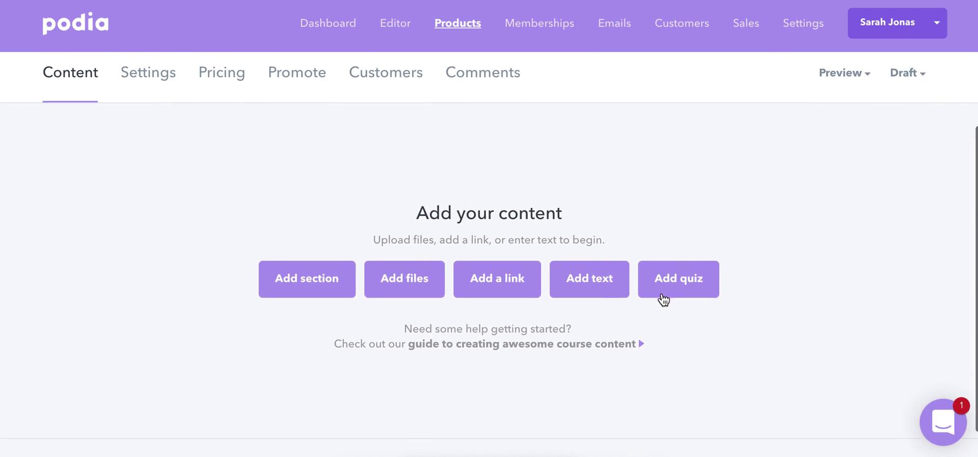Creating a course on Podia video thumbnail