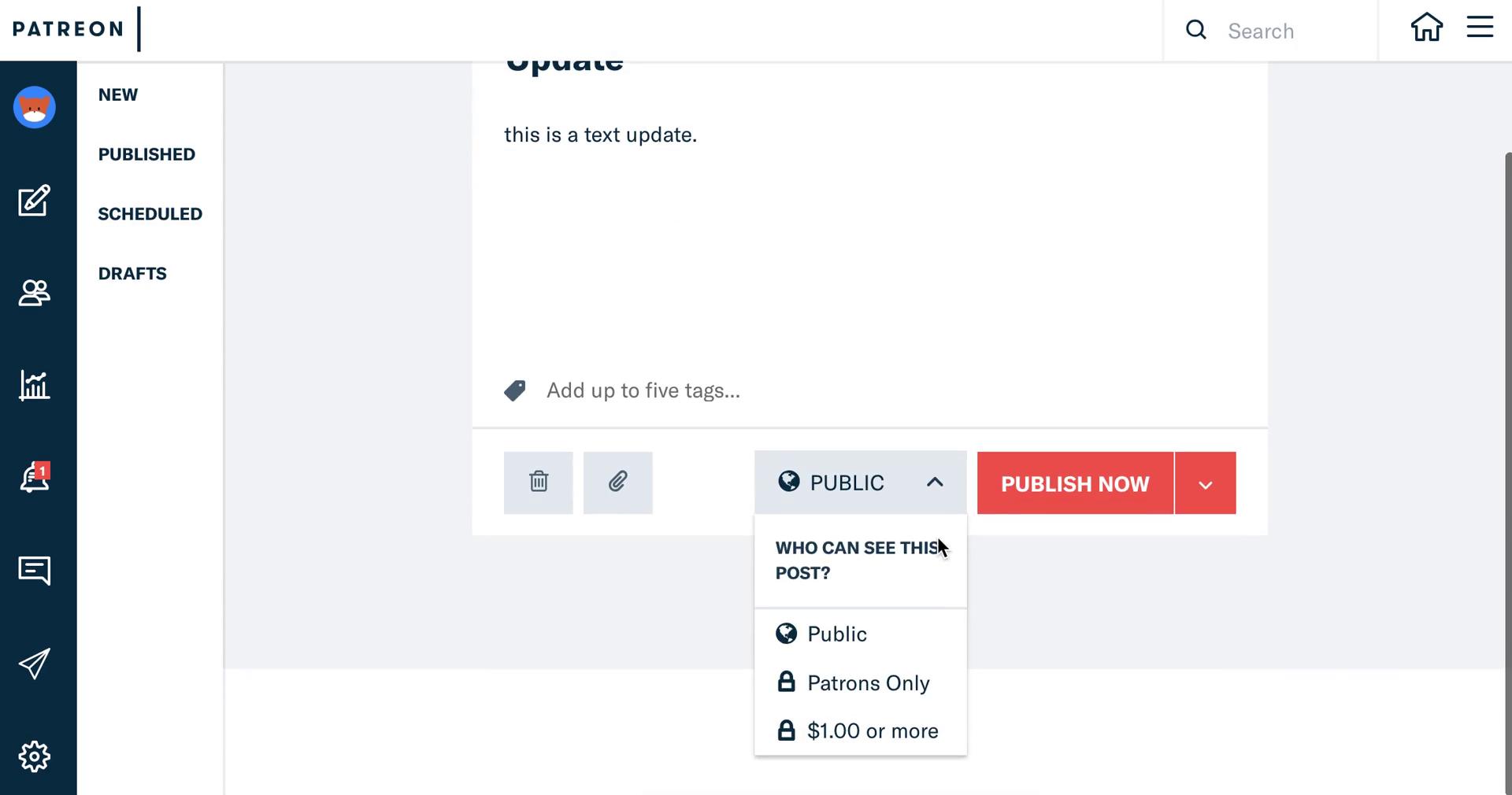 Creating a post on Patreon video thumbnail