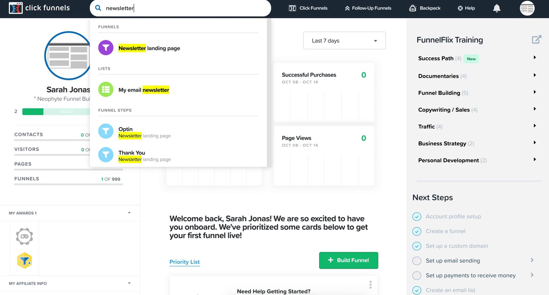 Searching on ClickFunnels video thumbnail
