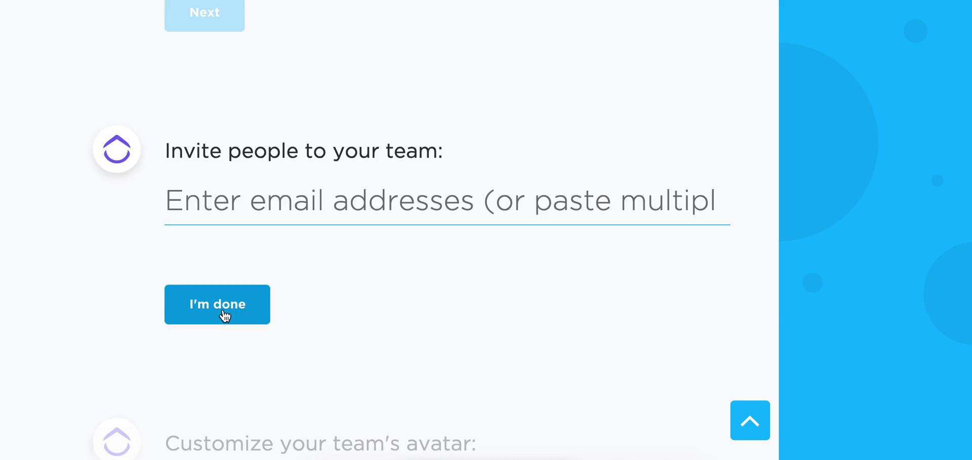 Onboarding screenshot