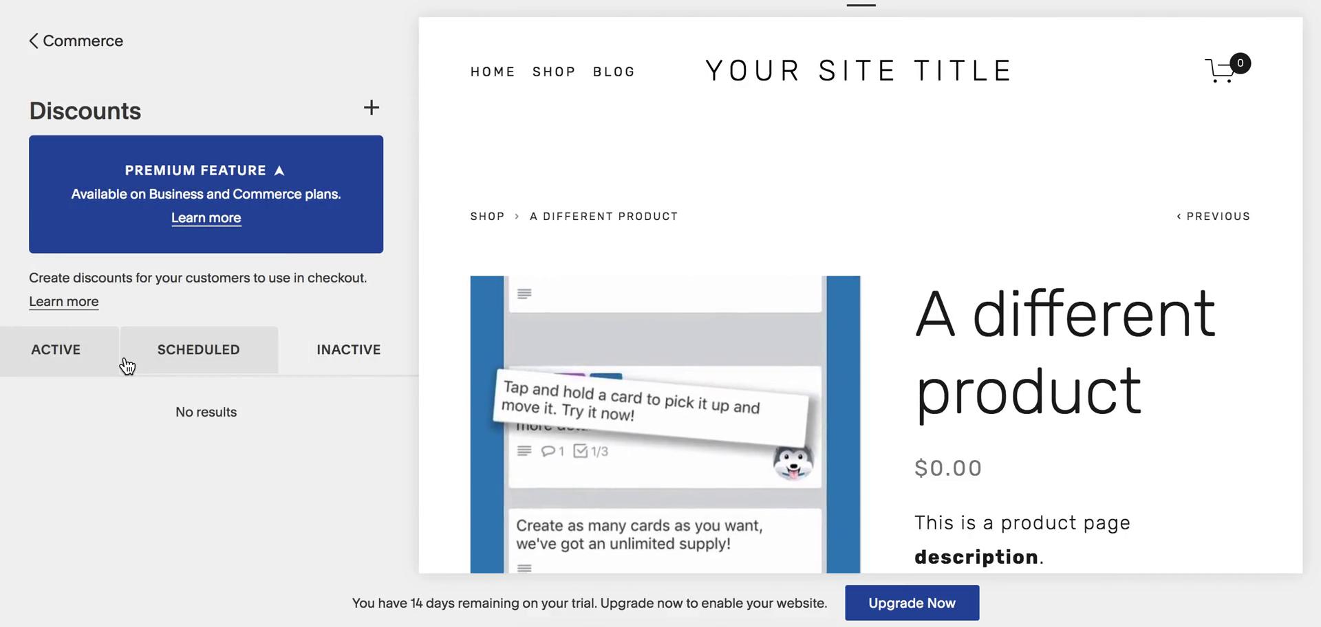 Creating a discount code on Squarespace video thumbnail