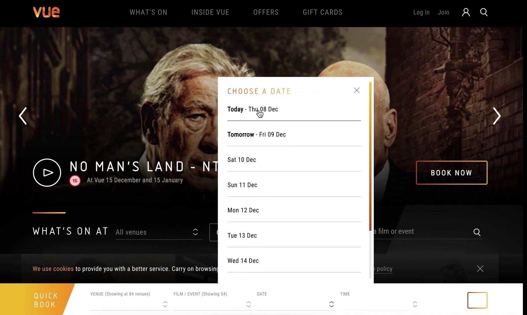 Buying a ticket on Vue Cinemas video thumbnail