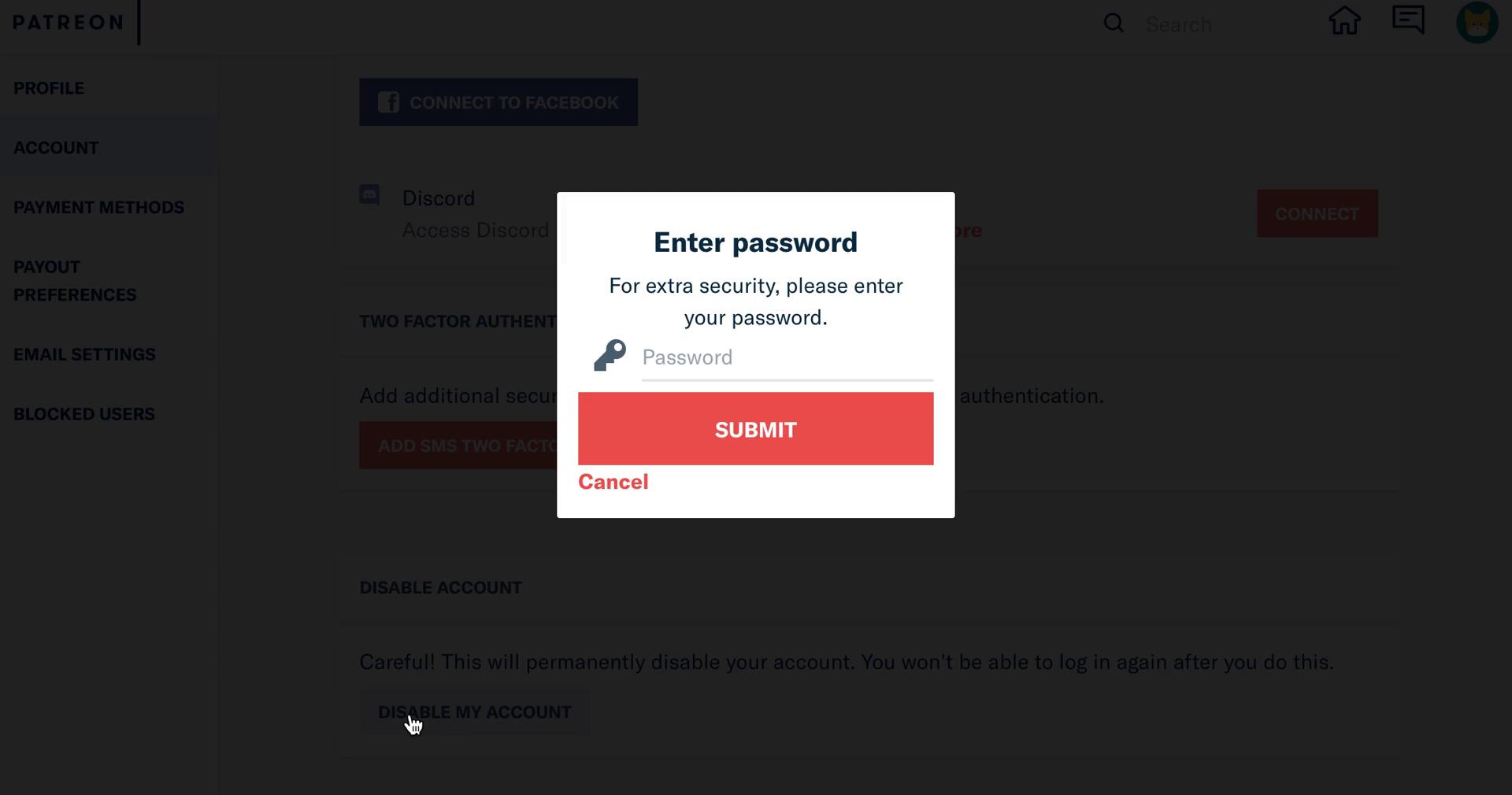 Deactivating your account on Patreon video thumbnail