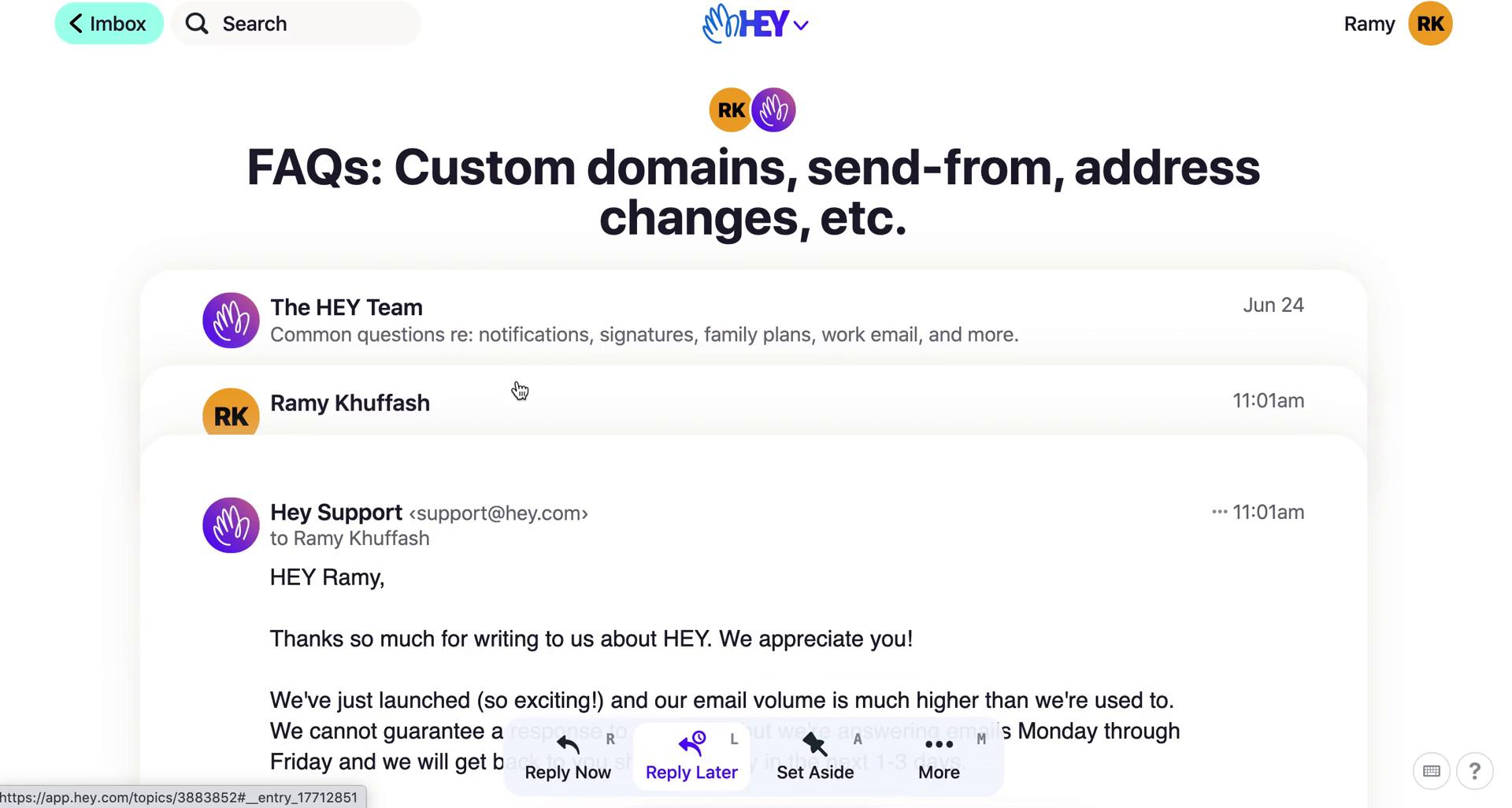 Searching on Hey video thumbnail