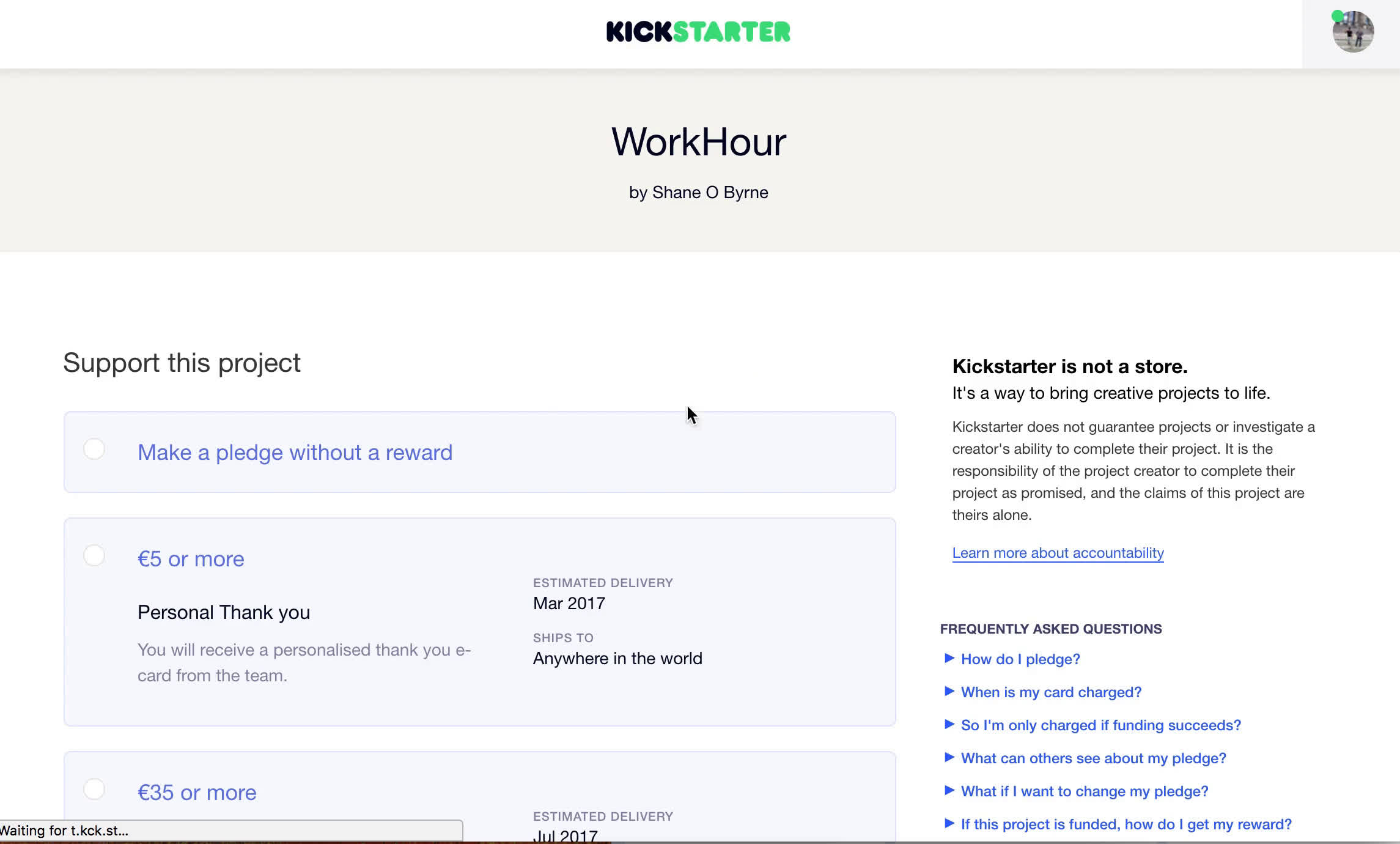 Backing a project on Kickstarter video thumbnail