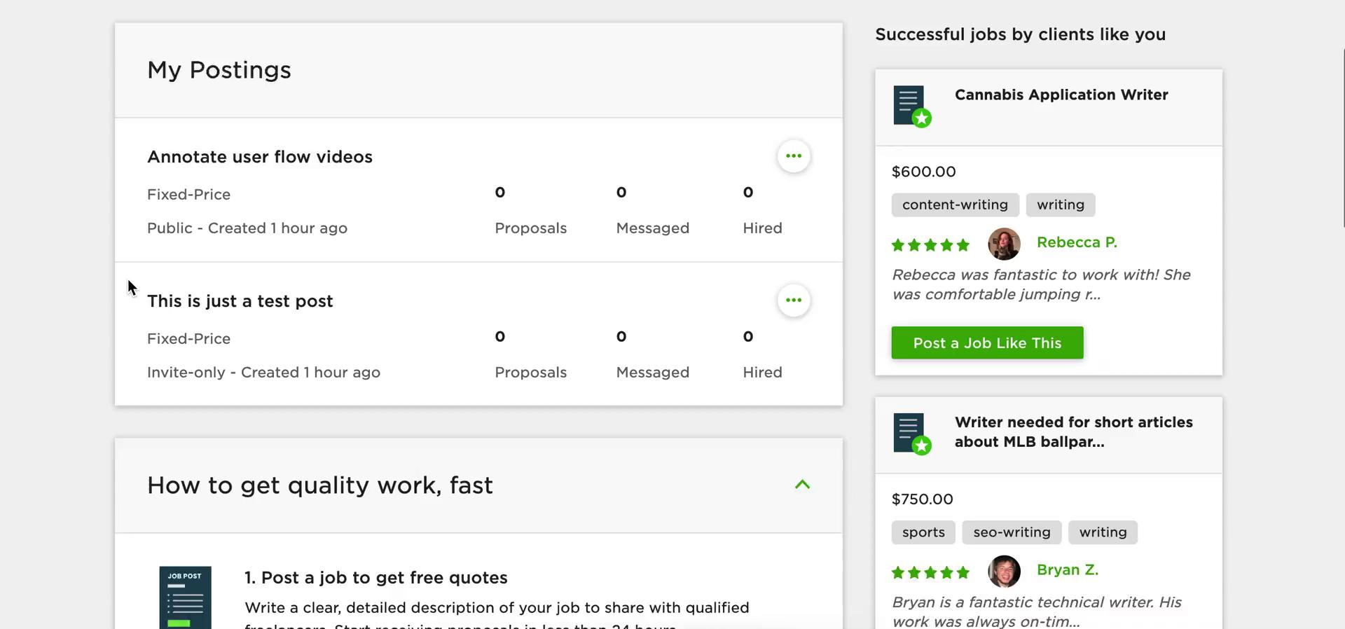 General browsing on Upwork video thumbnail