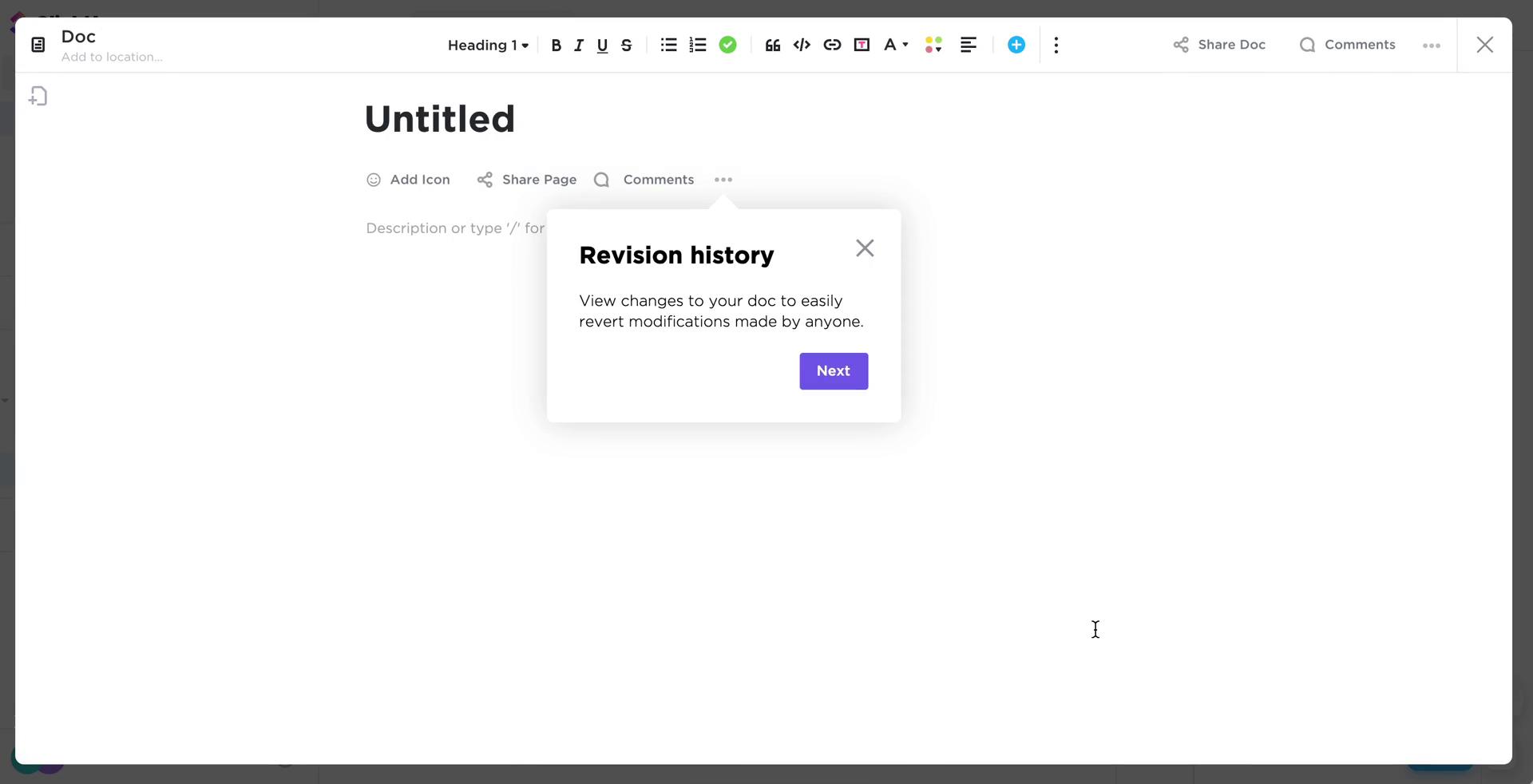 Creating a document on ClickUp video thumbnail