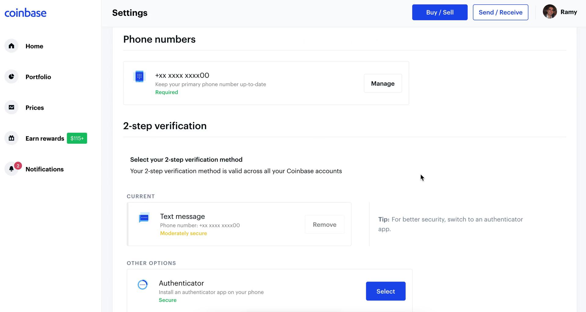 Enabling 2FA on Coinbase video thumbnail