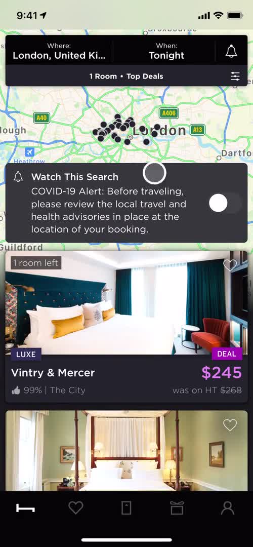 Searching screenshot