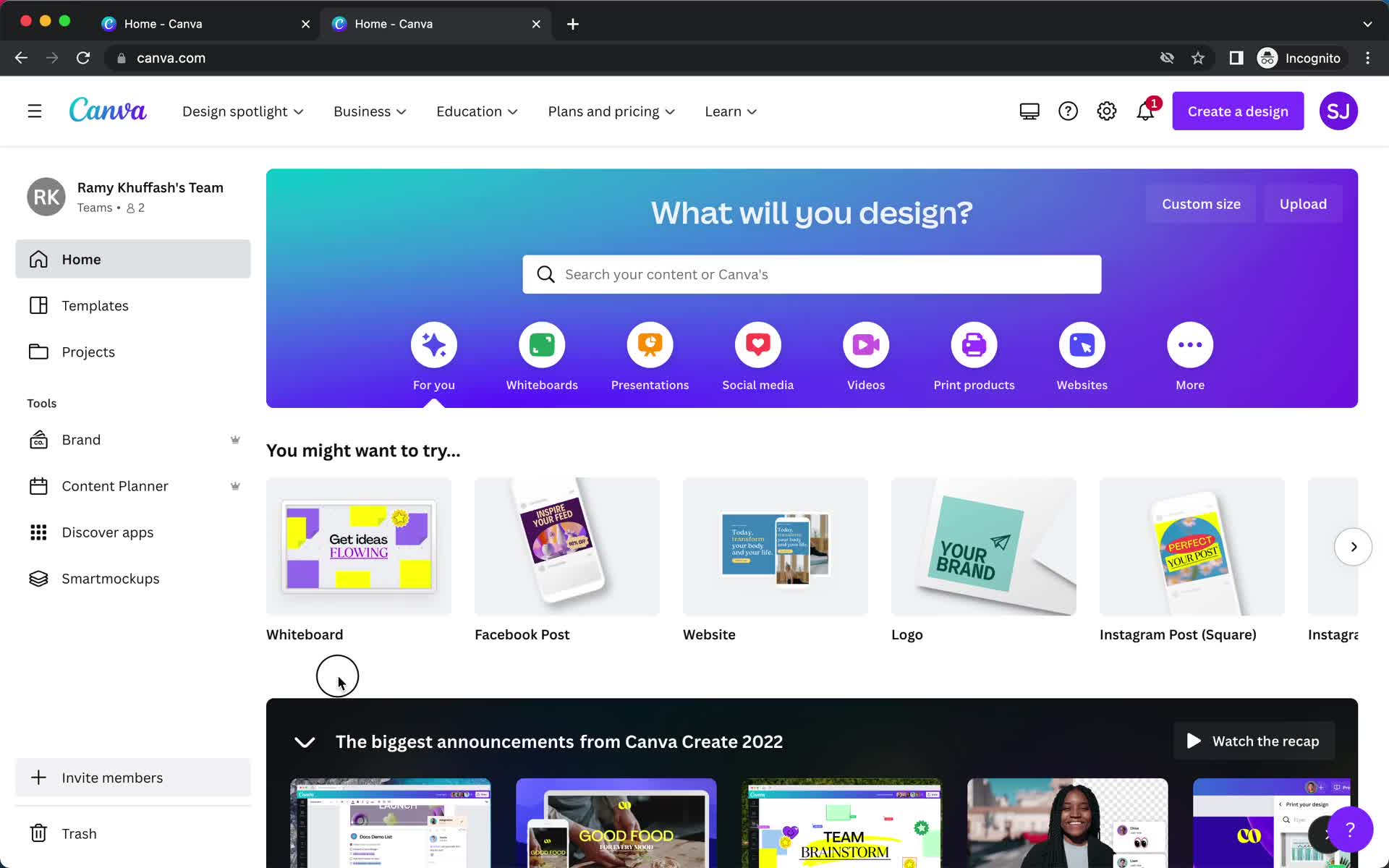 Searching screenshot