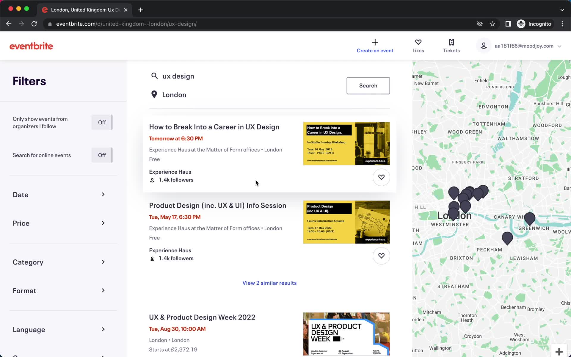Searching on Eventbrite video thumbnail
