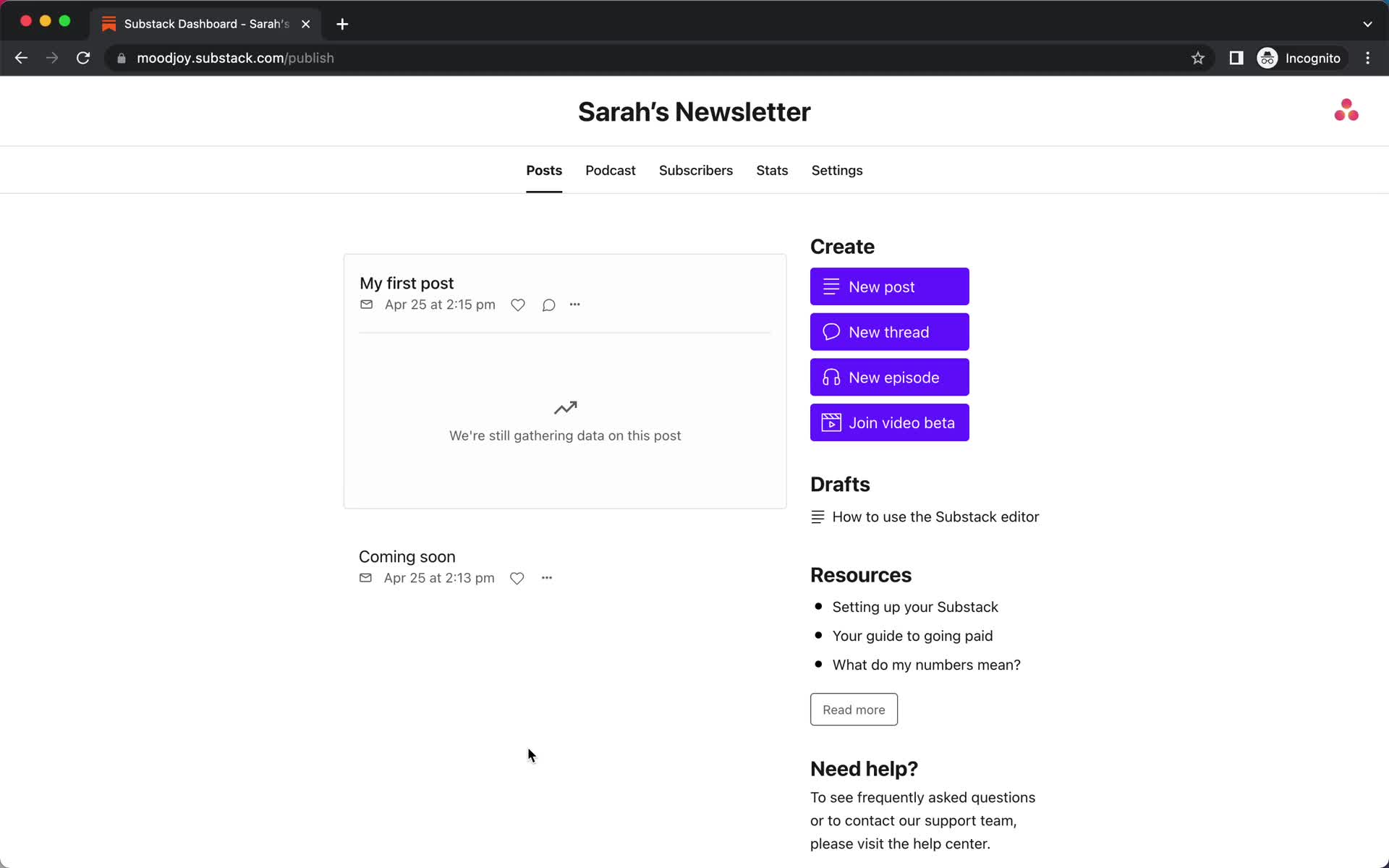 Creating an email campaign on Substack video thumbnail