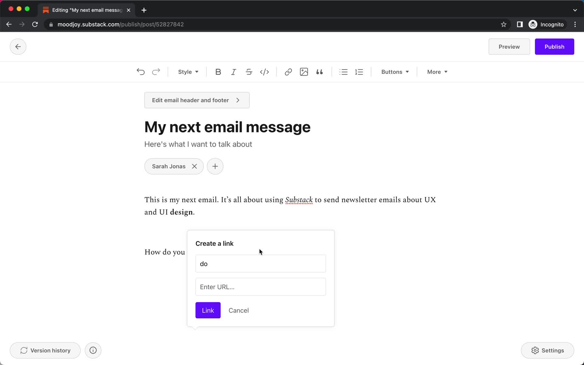 Creating an email campaign on Substack video thumbnail