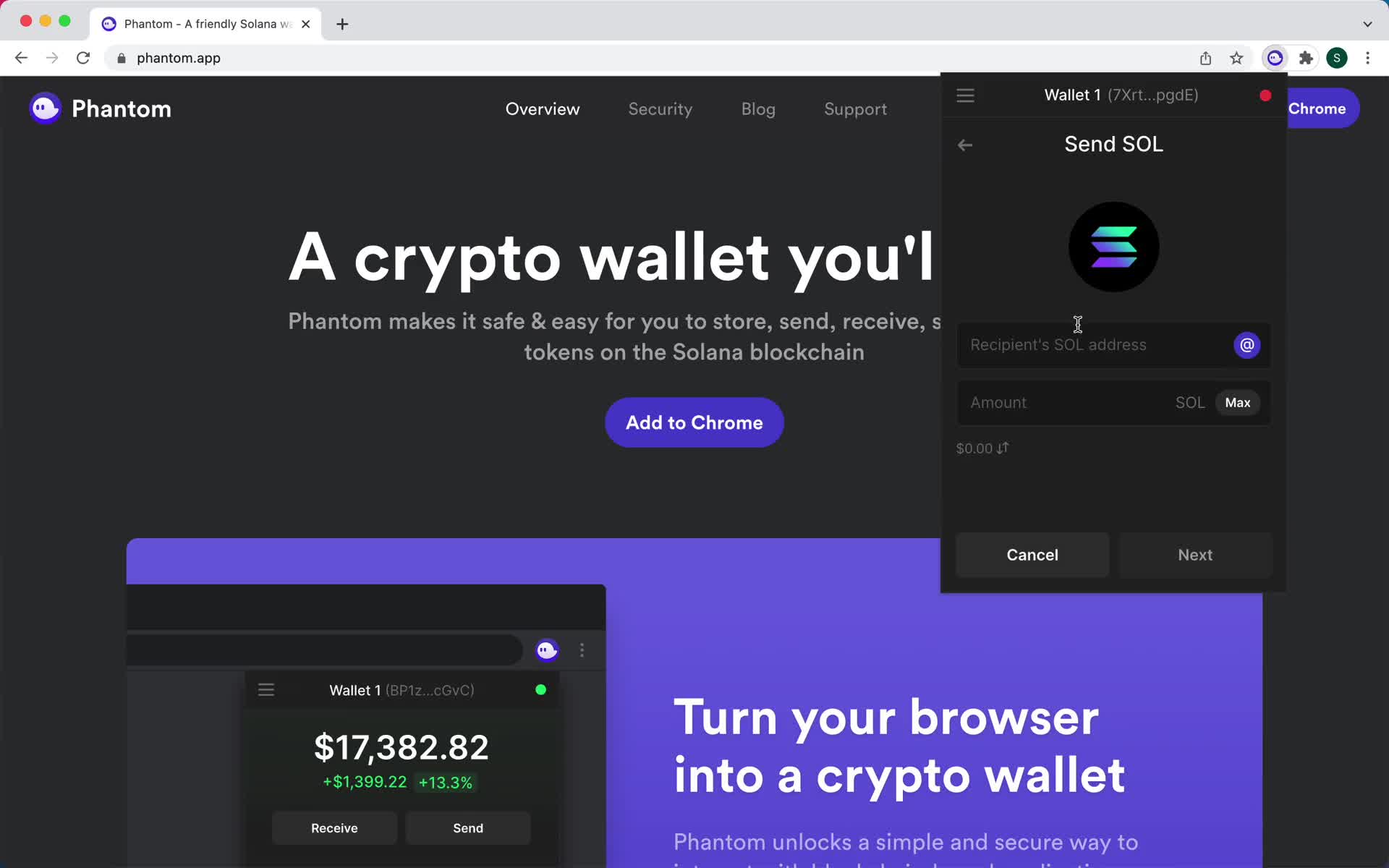 Sending currency on Phantom video thumbnail
