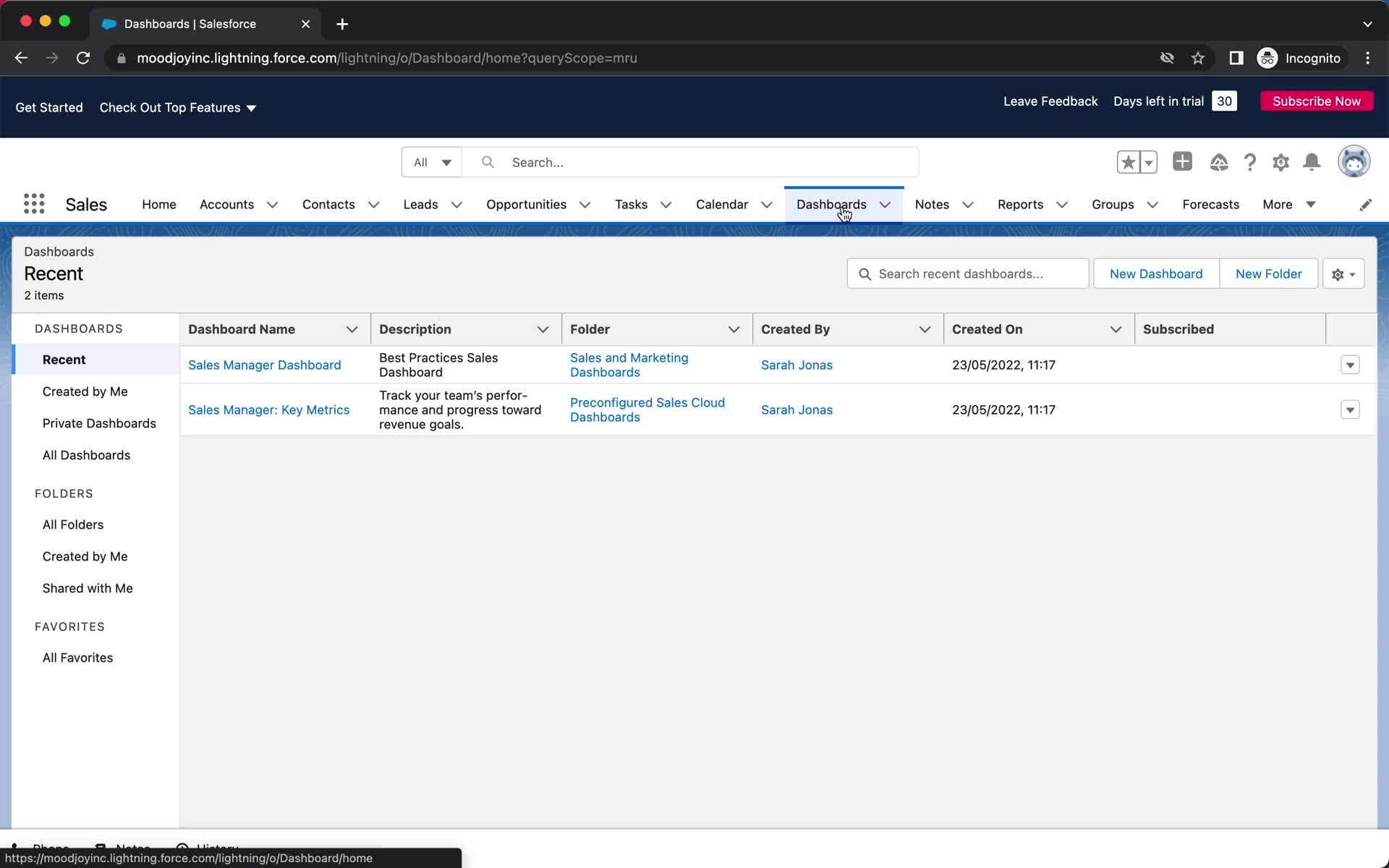Analytics/Stats on Salesforce video thumbnail