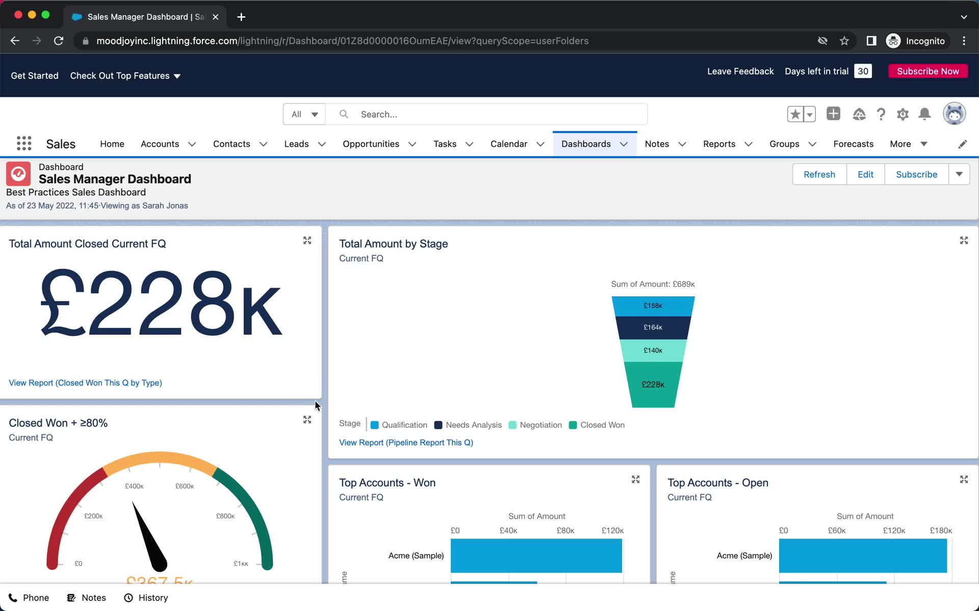 Analytics/Stats on Salesforce video thumbnail