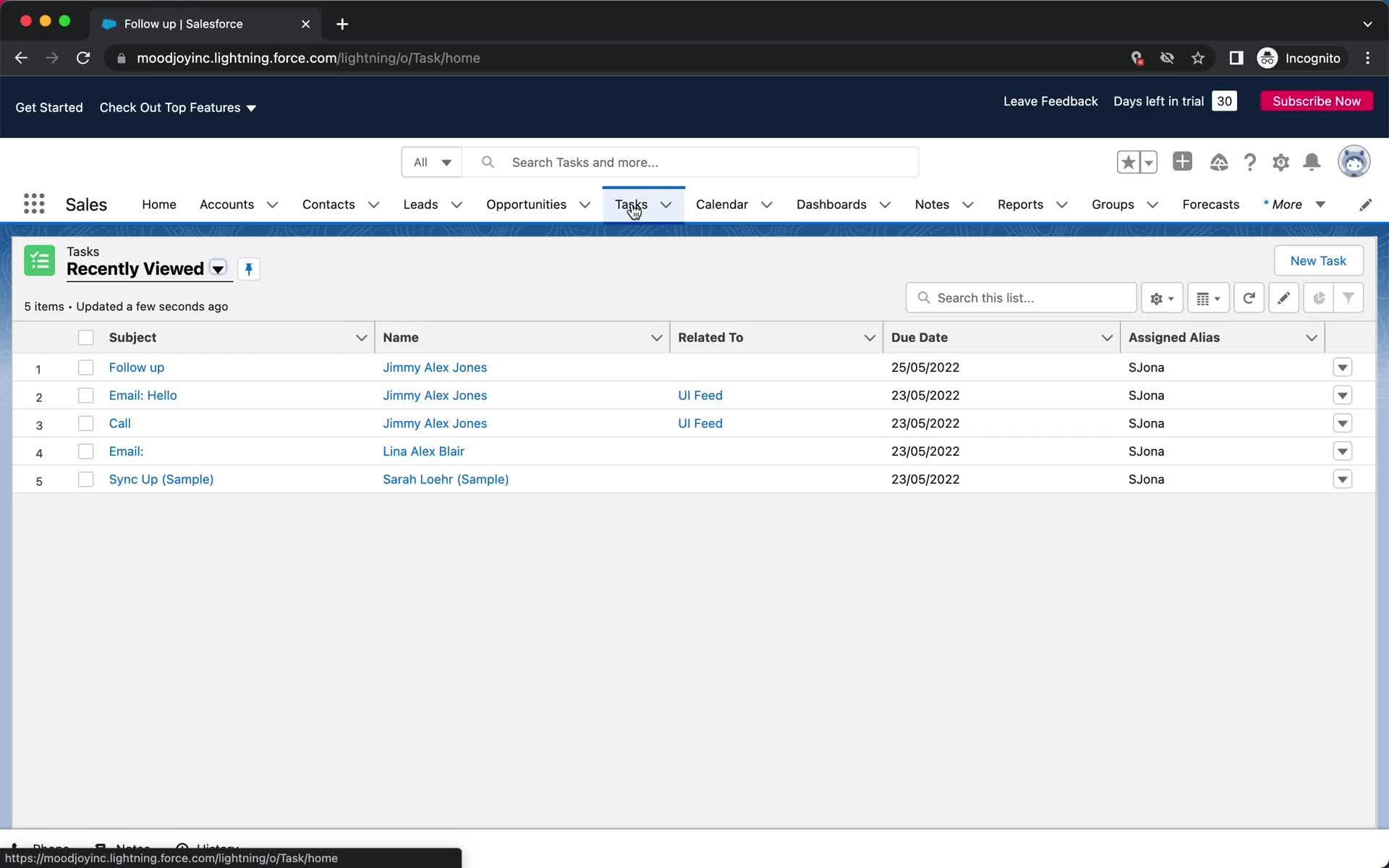 Tasks on Salesforce video thumbnail