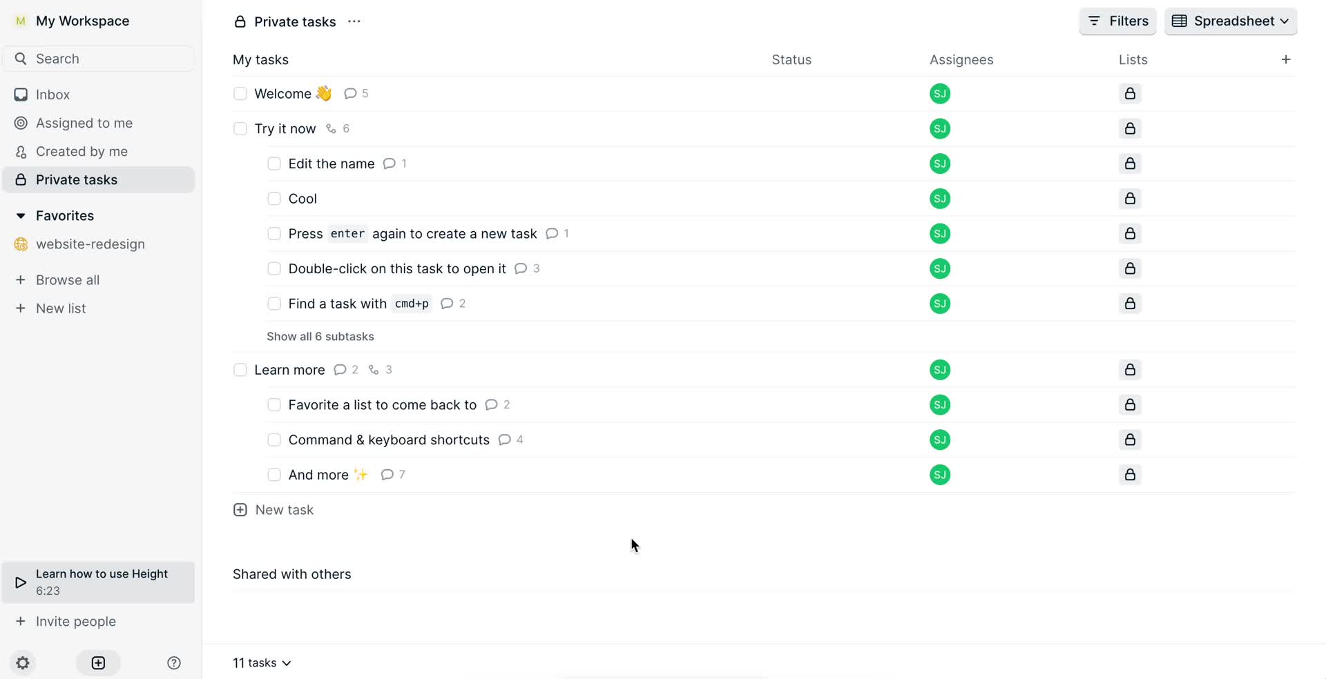 Tasks on Height video thumbnail