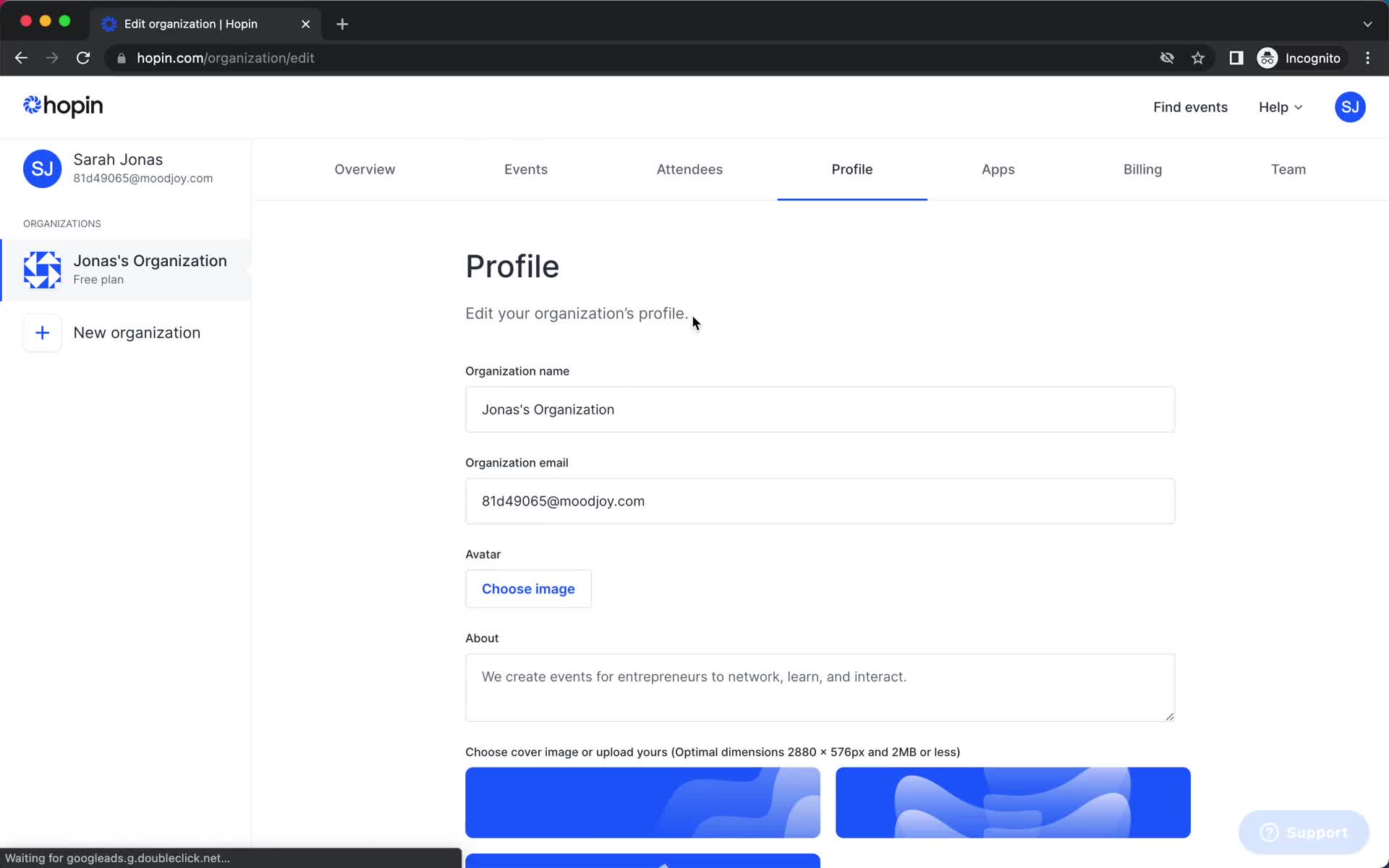 Updating your profile on Hopin video thumbnail