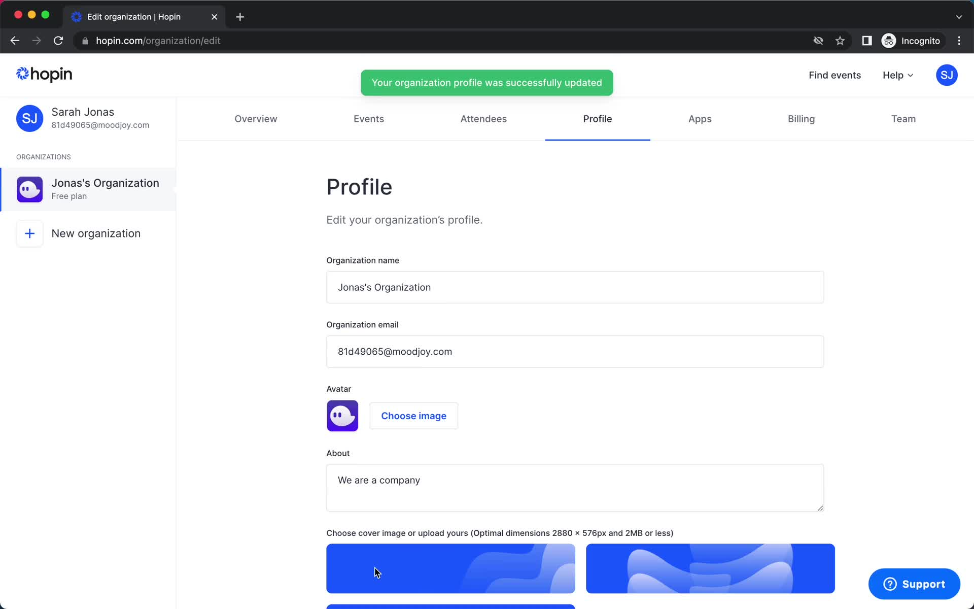 Updating your profile on Hopin video thumbnail