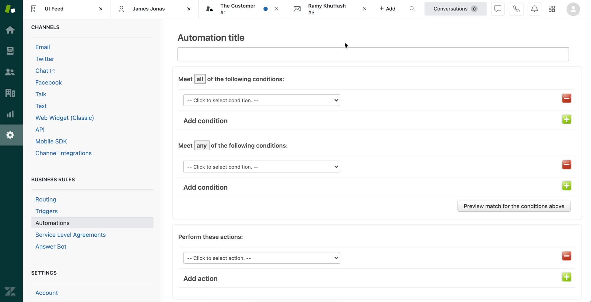 Creating an automation workflow on Zendesk video thumbnail