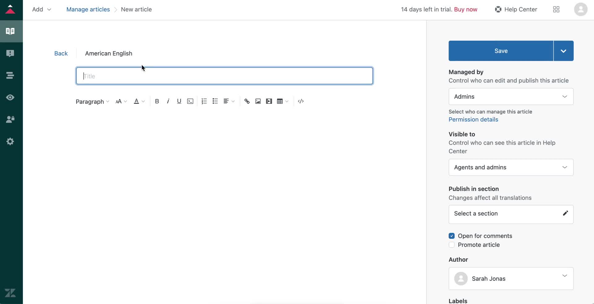 Creating a support article on Zendesk video thumbnail